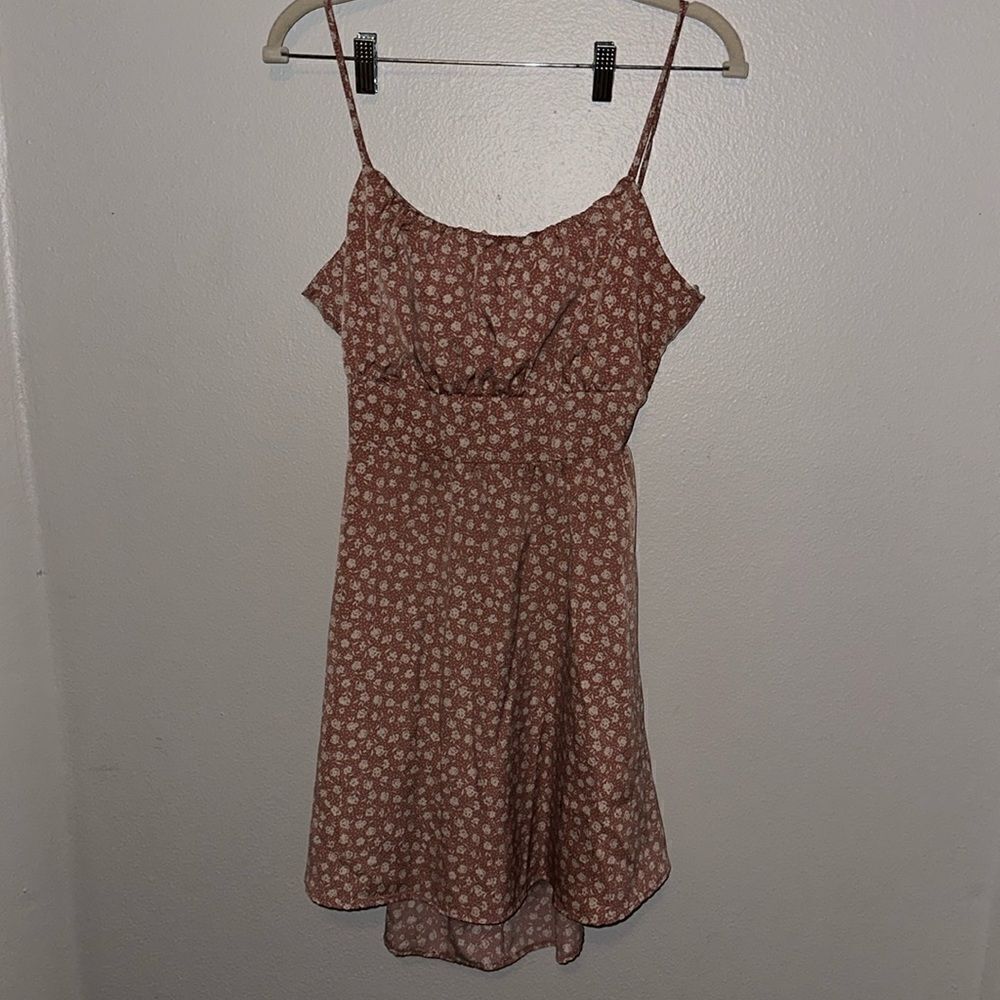 Womens Floral Summer Dress Papaya Medium‎